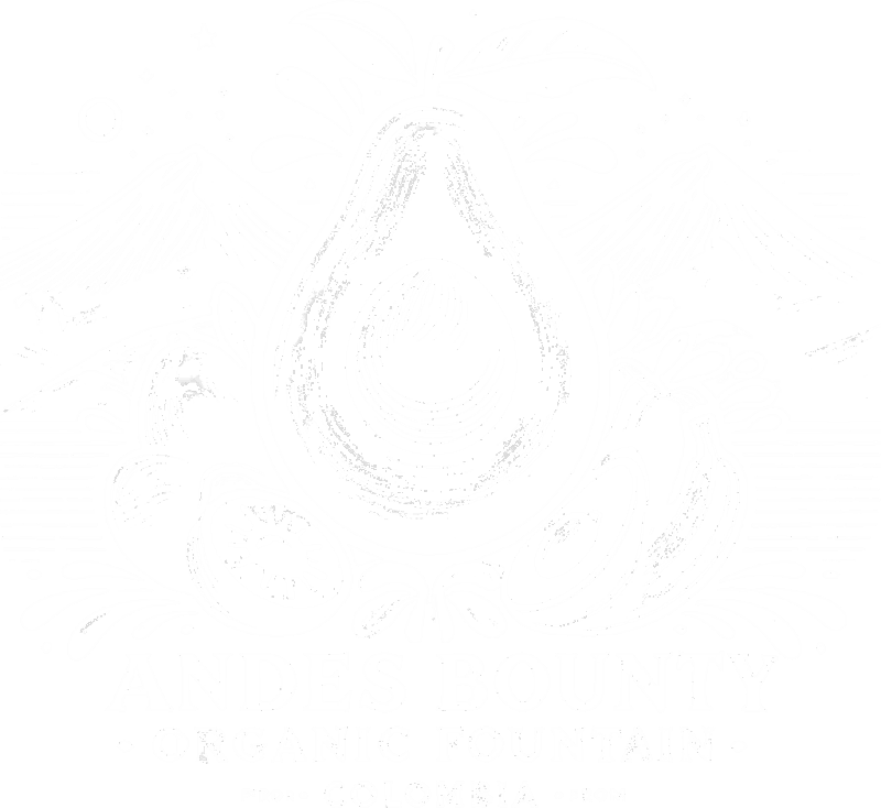 Andes Bounty Organic Avocados and fruits export from Colombia logo white